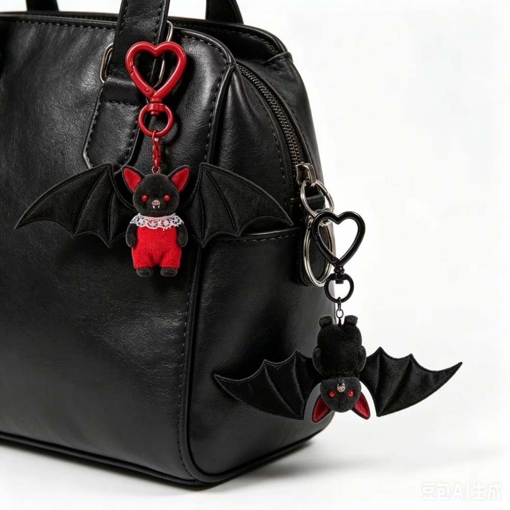 Tech Girl Accessories - พวงกุญแจรูปค้างคาวสไตล์โกธิค น้ำหนักเบา พกพาสะดวก ของตกแต่งกระเป๋าเป้สะพายหลัง