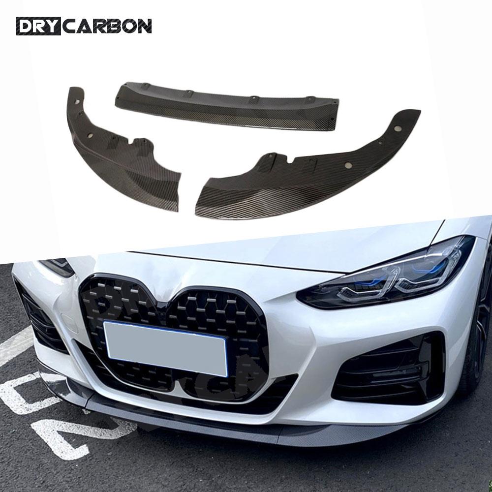 M Tech Accessories - คาร์บอนไฟเบอร์ M สไตล์กันชนหน้าสปอยเลอร์ด้านข้าง Splitters สําหรับ BMW