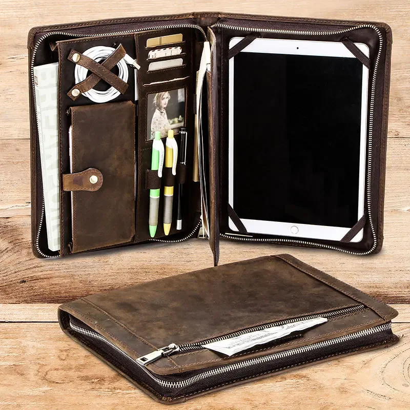 Tech Accessories For Ipad - กระเป๋าเก็บแท็บเล็ตสำหรับไอแพดพร้อมช่องใส่ปากกา สายดาต้า อุปกรณ์จัดระเบียบโทรศัพท์ อุปกรณ์เสริมเทคโนโลยี หนัง