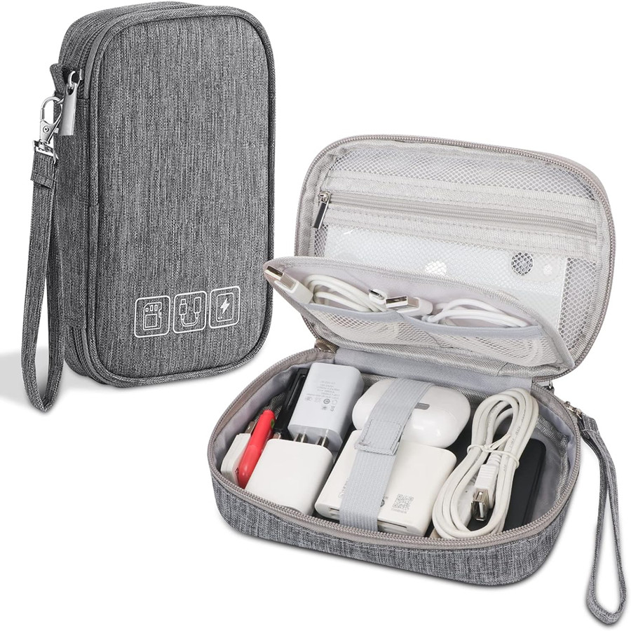 Tech Accessories Kit - ขายส่งกระเป๋าเก็บสายเคเบิลอิเล็กทรอนิกส์Organizerสายชาร์จดิจิตอลUSB Powerกระเป๋าแบบพกพาอุปกรณ์เสริม