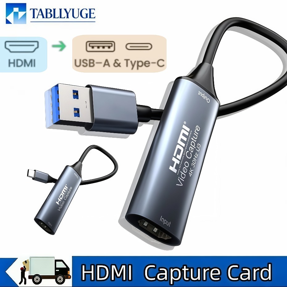 Usb C To Hdmi - การ์ดจับภาพวิดีโอ USB-C 2.0/3.0 HDMI รองรับการจับภาพวิดีโอ 4K1080