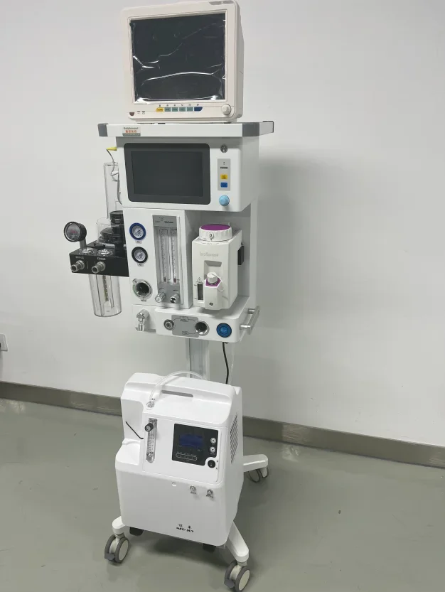 Vet Tech Accessories - เครื่องช่วยหายใจสัตว์เลี้ยงอัจฉริยะ DA1200V9 พร้อมระบบทำความร้อนในวงจรหายใจ แบบสองแหล่งอากาศในตัว สำหรับการดมยาสลบสัตว์