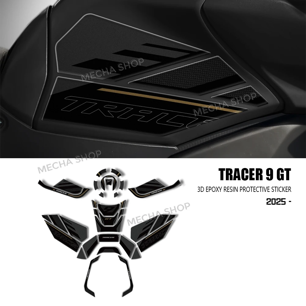 Tech Accessories Kit - อุปกรณ์เสริมรถจักรยานยนต์ 3D สติกเกอร์เรซิ่นชุดป้องกันสำหรับ Tracer 9 GT