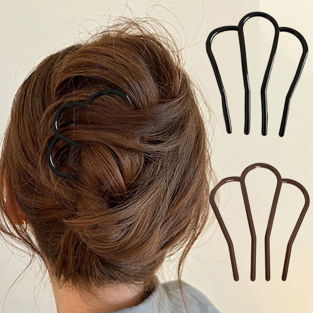 Tech Accessories For Women - กิ๊บติดผมอะคริลิกทรงตัว U แบบนุ่ม สวยหรู สำหรับผู้หญิง เครื่องประดับผมเก๋ไก๋