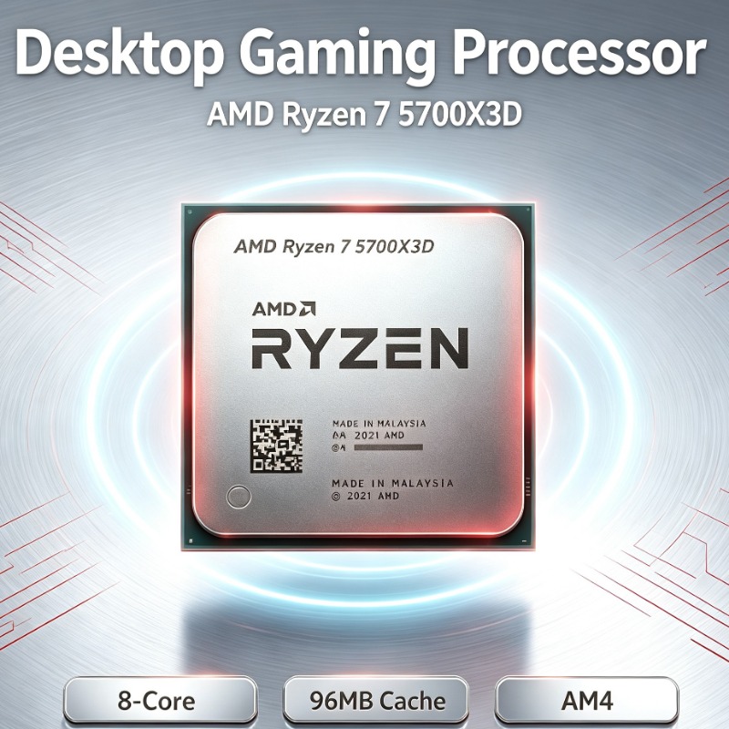 Amd Cpu Ryzen 7 - โปรเซสเซอร์อัพเกรดแพลตฟอร์ม AM4 Ryzen 7 5700X3D 8