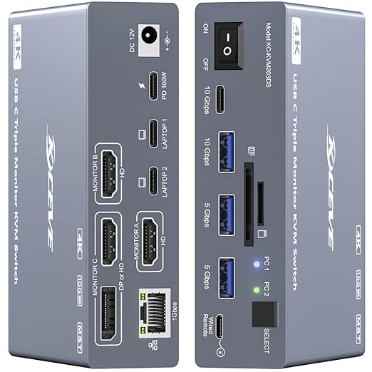 Usb C To Hdmi - สวิตช์ KVM USB C สำหรับจอภาพ 3