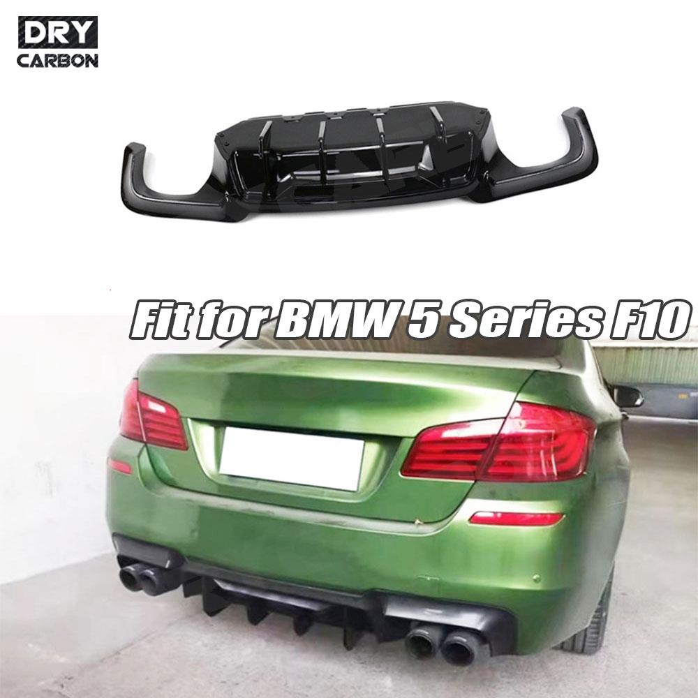 M Tech Accessories - รูปแบบคาร์บอนไฟเบอร์ด้านหลังกันชนDiffuserสําหรับBMW 5 Series F10 M5 M