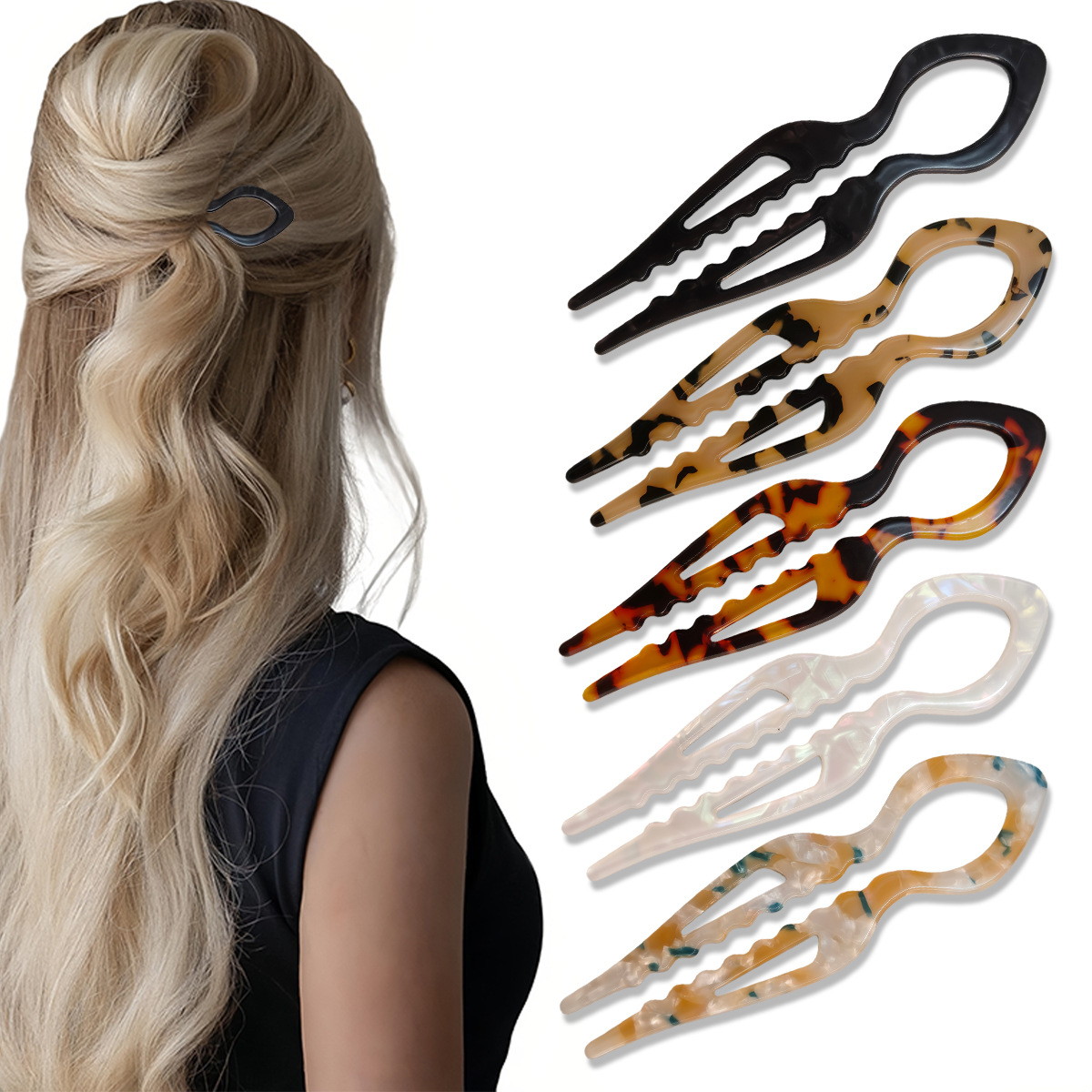 กิ๊บติดผมรูปตัวยู ลายกระดองเต่ - Tech Accessories For Women บทวิจารณ์และราคา
