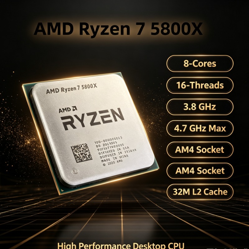 AMD Ryzen 7 5800X R7 5800X ซีพ - Amd Cpu Ryzen 7 บทวิจารณ์และราคา