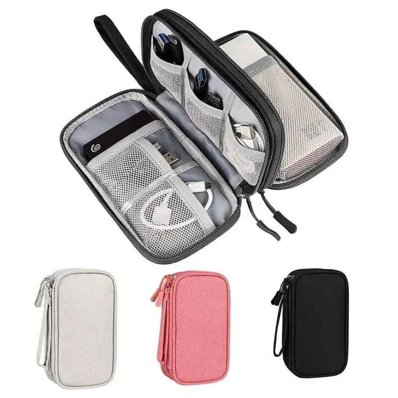 1 ชิ้น สีเทา/สีดำ/สีชมพู/สีกรม - Travel Cable Organizer บทวิจารณ์และราคา