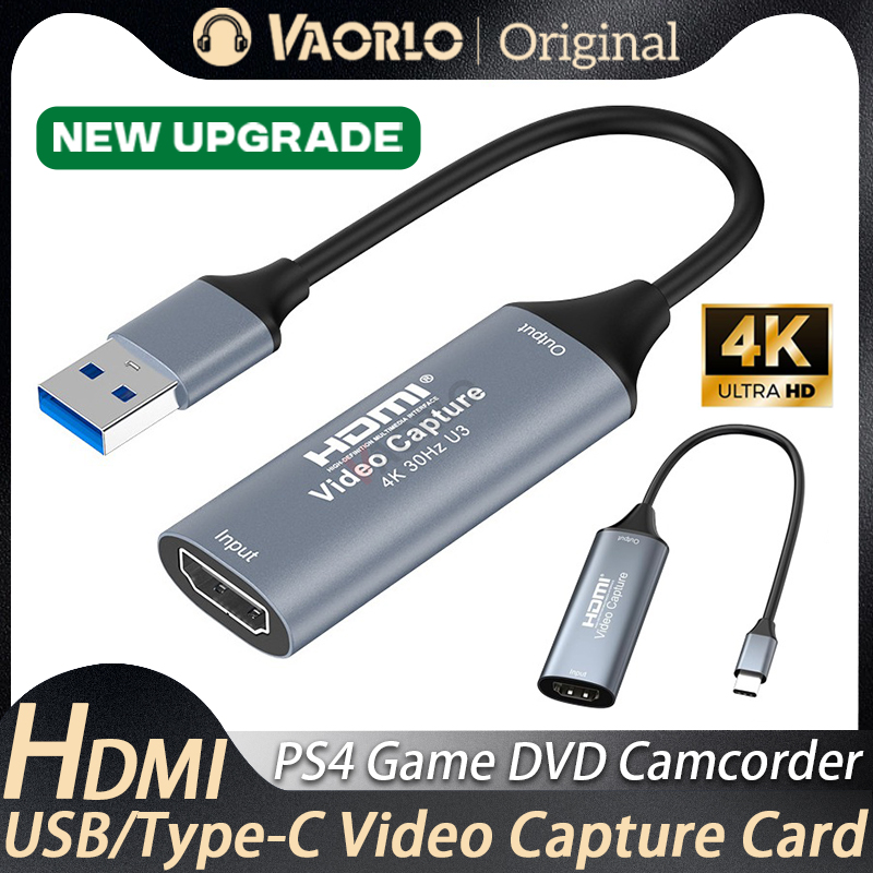 4K USB3.0/Type-C การ์ดจับภาพวิ - Usb C To Hdmi บทวิจารณ์และราคา