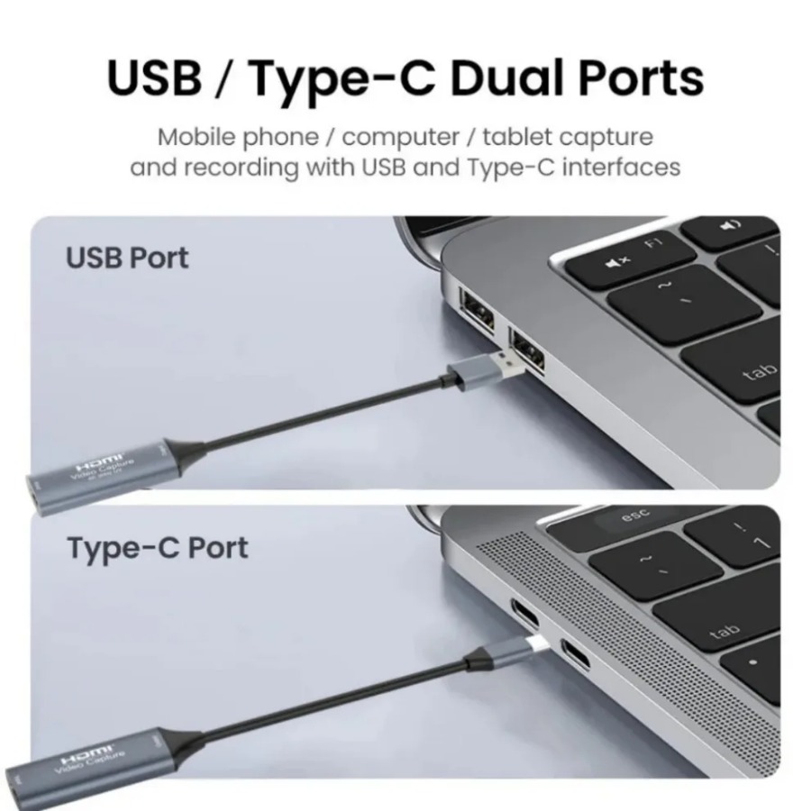 4K USB3.0/Type-C การ์ดจับภาพวิ - Usb C To Hdmi บทวิจารณ์และราคา