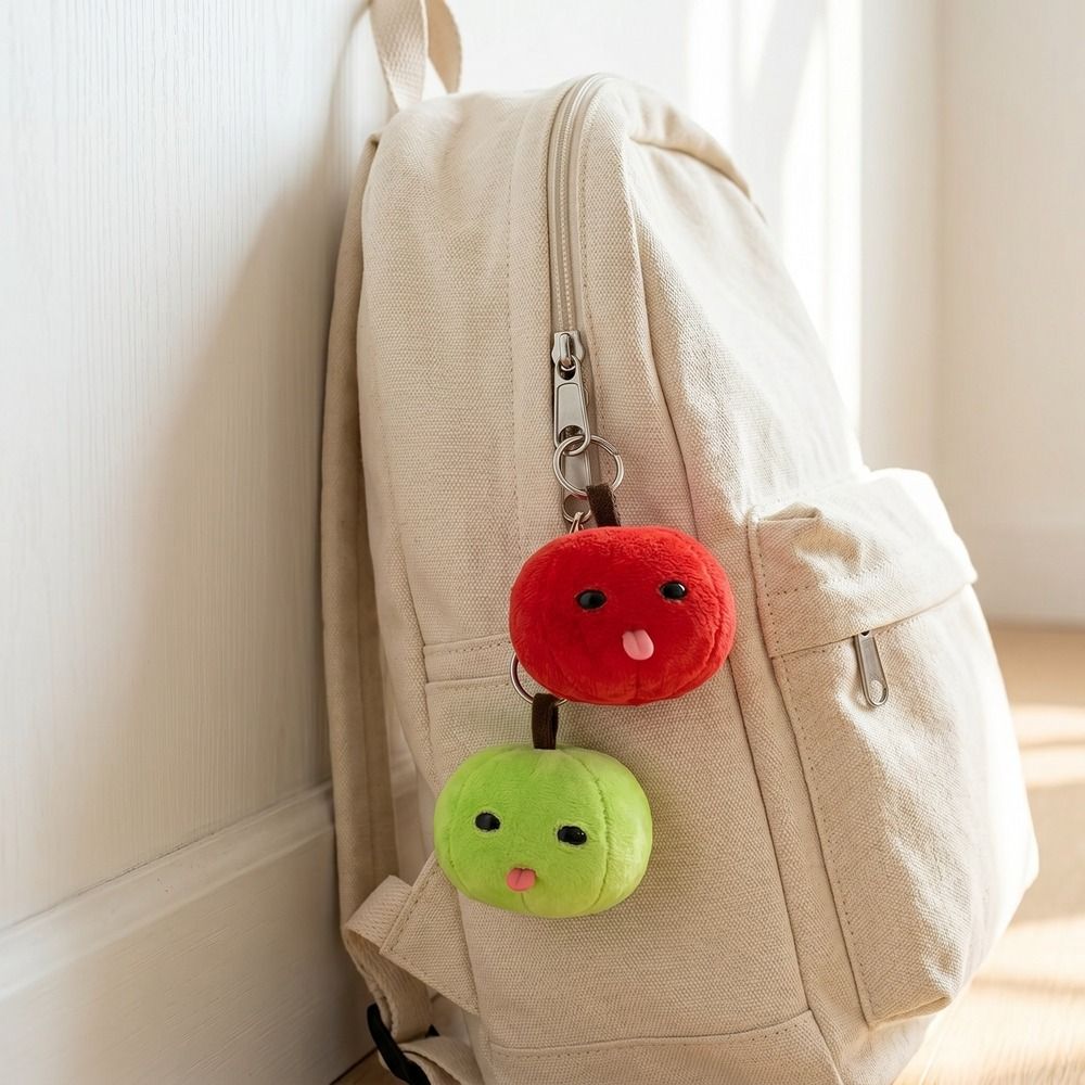 พวงกุญแจตุ๊กตาผลไม้สีเขียวแดง  - Tech Girl Accessories บทวิจารณ์และราคา