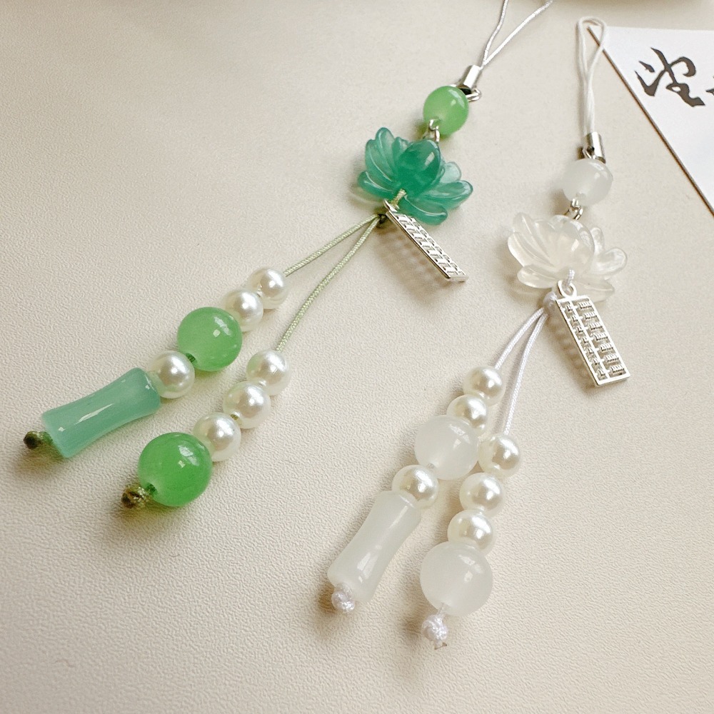 พวงกุญแจลูกปัดรูปดอกบัวสไตล์จี - Tech Girl Accessories บทวิจารณ์และราคา