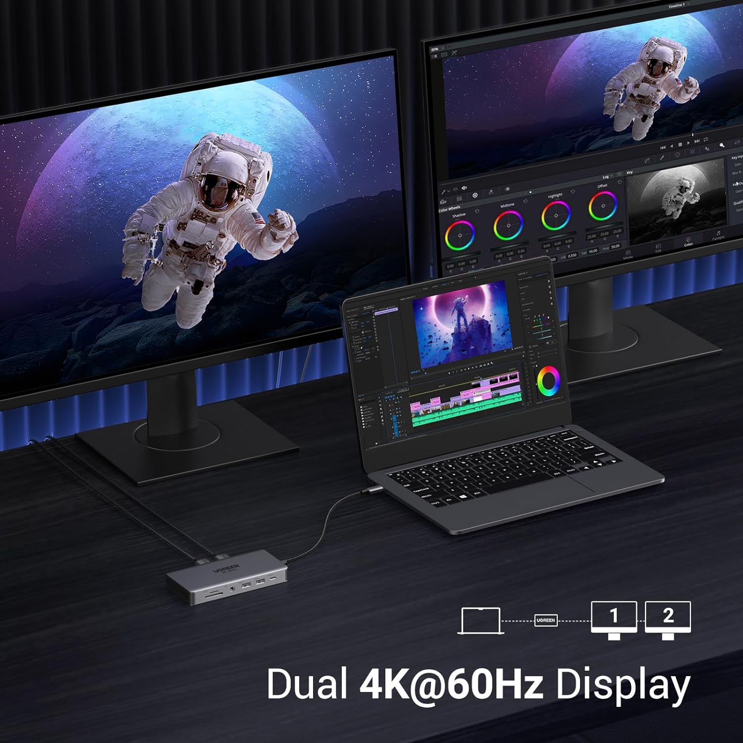 UGREEN Revodok Pro 211 แท่นวาง - Usb C To Hdmi บทวิจารณ์และราคา