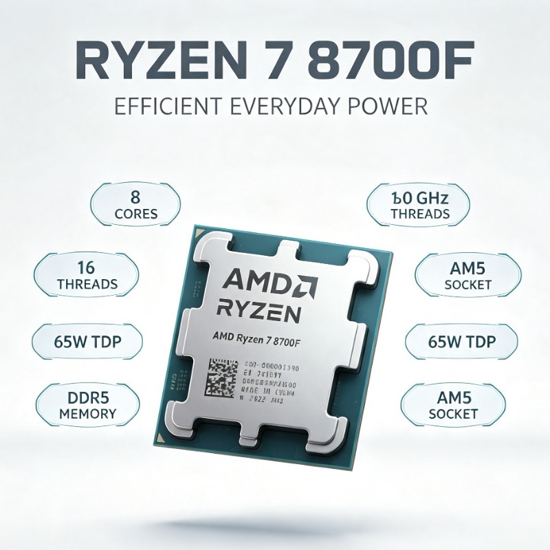 โปรเซสเซอร์ Ryzen 7 8700F กระบ - Amd Cpu Ryzen 7 บทวิจารณ์และราคา