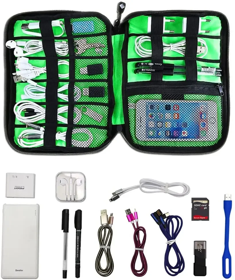 ชุดอุปกรณ์จัดเก็บสายเคเบิล กระ - Travel Cable Organizer บทวิจารณ์และราคา